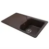 Гранітна мийка Globus Lux BOREN 860x500-А0006, коричневий- Фото 4